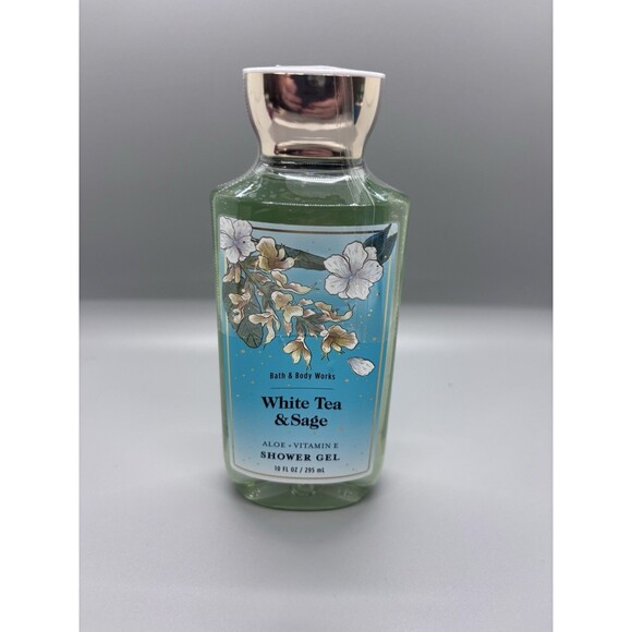 Bath and Body Works WHITE TEA & SAGE SHOWER GEL 10 FL OZ/295ML - Picture 1 of 4